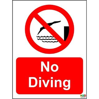 Picture of No Diving Swimming Pool Sign 