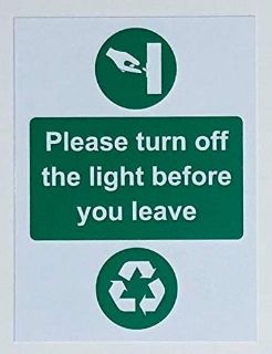 Picture of Please turn off the light before you leave 
