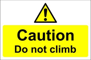 Picture of Do not climb 