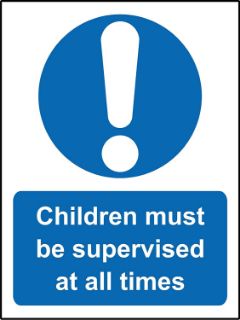 Picture of Children must be supervised at all times 