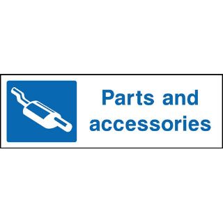 Picture of "Parts And Accessories" Sign 