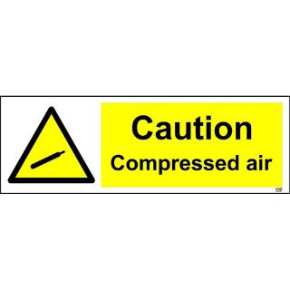 Picture of Warning Signs Caution Compressed Air Safety Sign