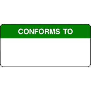 Picture of "Conforms To" Sign 