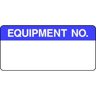 Picture of "Equipment No. Signed-Date" Sign 