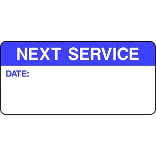 Picture of "Next Service- Signed- Date" Sign 