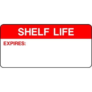 Picture of "Shelf Life- Signed-Date" Sign 