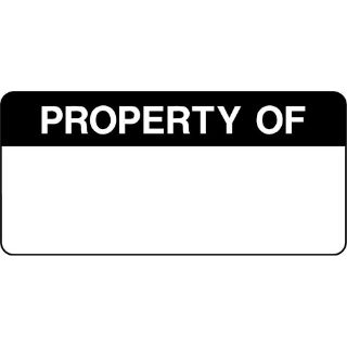 Picture of "Property Of-Signed-Date" Sign 