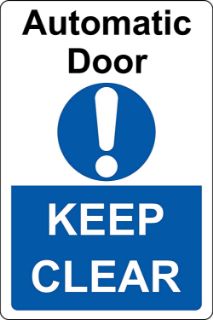 Picture of Automatic door keep clear 