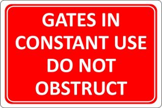 Picture of Gates in constant use do not obstruct