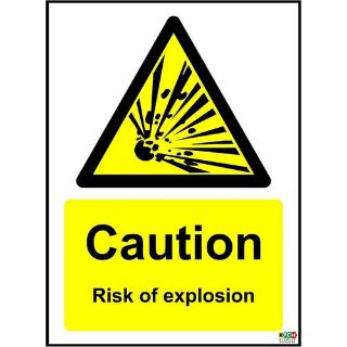 Picture of Caution Risk Of Explosion Safety Sign