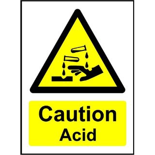 Picture of Caution Acid Safety Sign