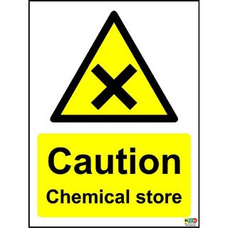 Picture of Caution Chemical Store Coshh Safety Sign