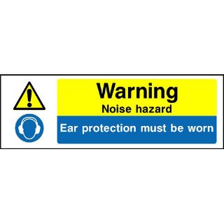 Picture of "Caution- Noise Level Of 90Db (A) Or Above- Ear Protectors Must Be Worn" Sign 