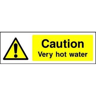 Picture of "Caution Very Hot Water" Sign 