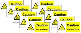 Picture of Caution Hot Surface  (PACK OF TEN)