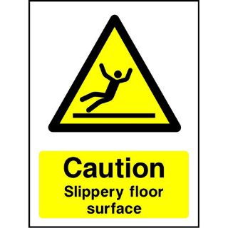 Picture of "Caution Slippery Floor Surface" Sign 