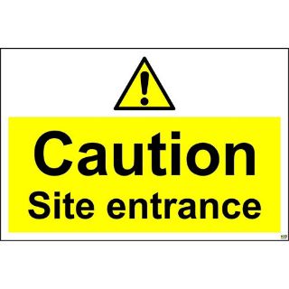 Picture of Caution Site Entrance Safety Sign