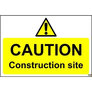 Picture of Caution Construction Site Sign 