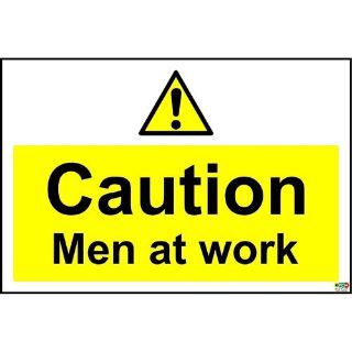 Picture of Caution Men At Work Safety Sign