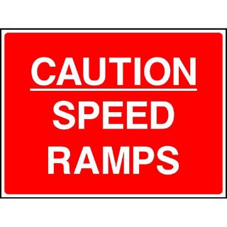 Picture of "Caution- Speed Ramps" Sign 
