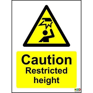 Picture of Caution Restricted Height Sign 
