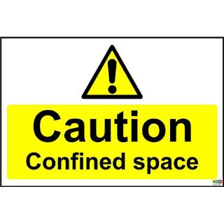 Picture of Caution Confined Space Safety Sign