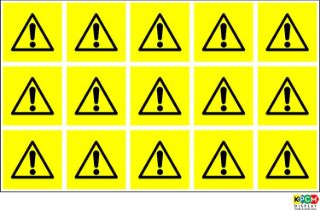 Picture of Caution - warning symbol sticker