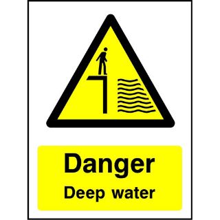 Picture of "Caution Deep Water" Sign 