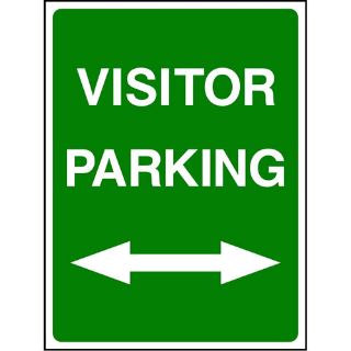 Picture of "Visitor Parking Left  And Right Arrow " Sign 