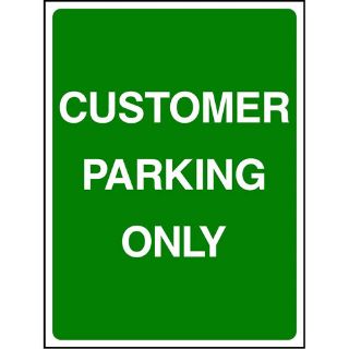Picture of "Customer Parking Only" Sign 