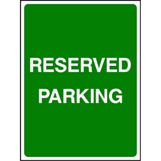 Picture of "Reserved Parking" Sign 