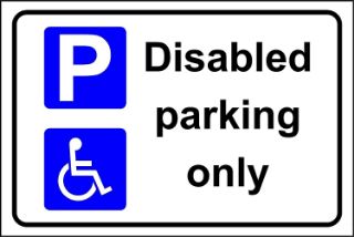 Picture of Disabled parking only safety