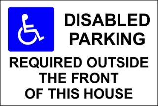 Picture of Disabled Parking Required Outside The Front Of This House 