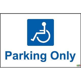 Picture of Parking Only With Disabled Pictogram Sign 