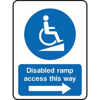 Picture of "Disabled Ramp Access This Way