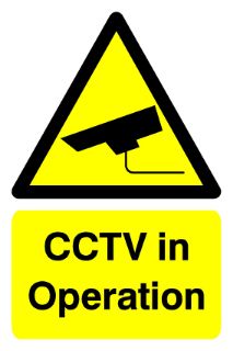 Picture of "Cctv In Operation" Sign 