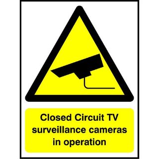 Picture of "Closed Circuit Tv Surveillance Cameras In Operation" Sign 
