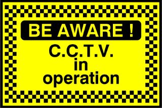 Picture of "Be Aware - Cctv In Operation" Sign 