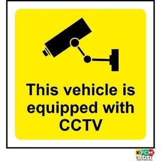 Picture of This Vehicle Is Equipped With Cctv Sign 