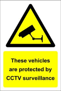 Picture of These vehicles are protected by CCTV surveillance 