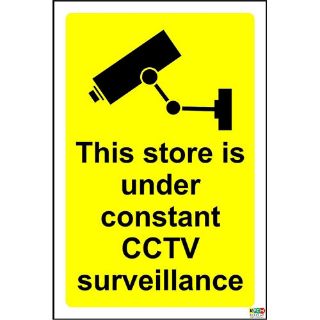 Picture of This Store Is Under Constant Cctv Surveillance Safety Sign 