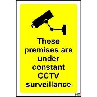 Picture of These Premises Are Under Constant Cctv Surveillance Safety Sign