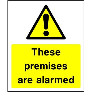 Picture of "These Premises Are Alarmed" Sign 