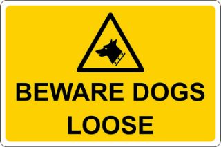 Picture of Beware Dogs Loose