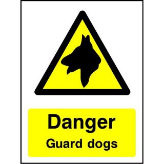 Picture of "Danger Guard Dogs" Sign 