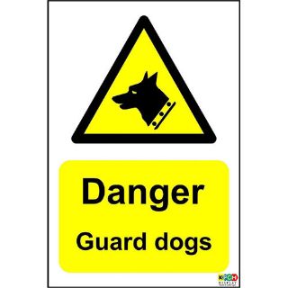 Picture of Warning Danger Guard Dogs Safety Sign