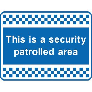 Picture of "This Is A Security Controlled Area" Sign 