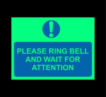 Picture of Please ring bell and wait for attention  