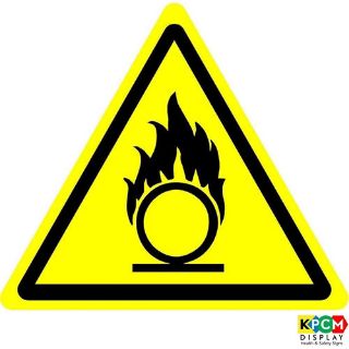 Picture of International Warning Oxidizing Substance Symbol 