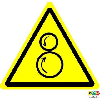 Picture of International Warning Counter Rotating Rollers Symbol 